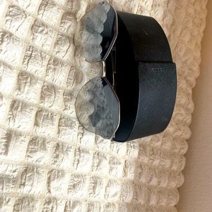 Beautiful Oversized blue shade Prada sunglass including case